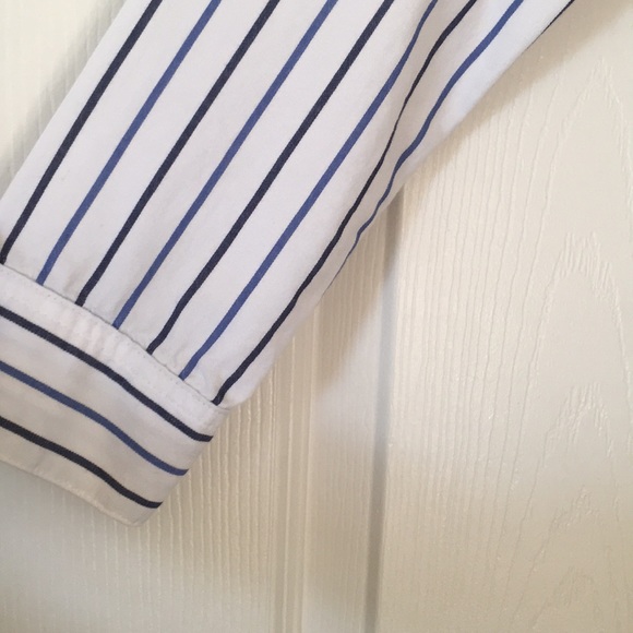 Madewell white striped button down top sz Xxs - Picture 4 of 5
